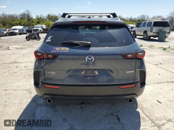 2024 Mazda CX-50 S Premium with VIN 7MMVABDM6RN156801, listed as a Copart auction lot 53260125 with 40,199 mi miles and Salvage title. Bid and sale history available at DreamBid. Image 6.