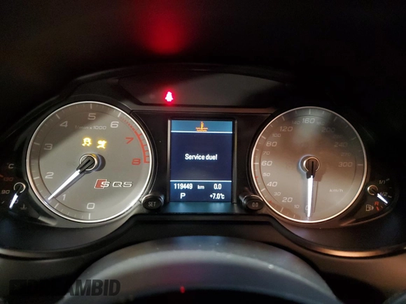 2016 Audi SQ5 3.0T Technik with VIN WA1LCAFPXGA021158, listed as a Copart auction lot 83837454 with 119,449 mi miles and Salvage Title. Bid and sale history available at carsss.com. Image 9.