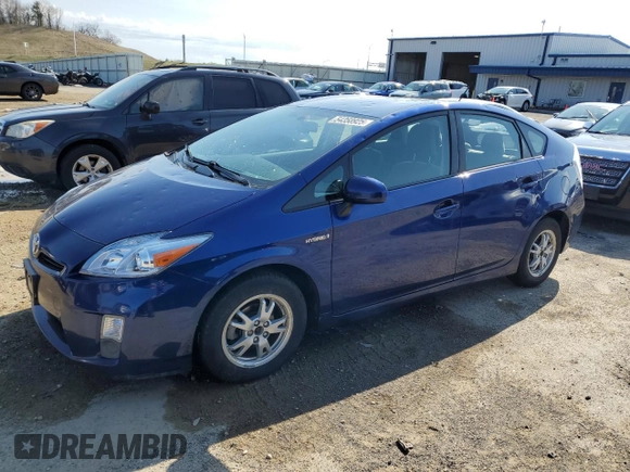 2010 Toyota Prius II with VIN JTDKN3DU6A0209608, listed as a Copart auction lot 54358925 with 196,112 mi miles and Non Repairable. Bid and sale history available at carsss.com. Image 1.