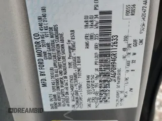 2016 Ford Fusion SE с VIN 3FA6P0H94GR112633, выставлен на аукционе Copart как лот 53830545 с пробегом 241 177 миль миль и Списание • Salvage title. История ставок и продаж доступна на DreamBid. Изображение 13.