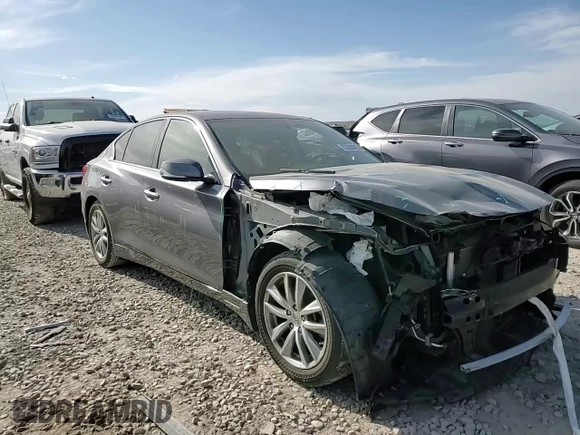 2015 Infiniti Q50 Premium with VIN JN1BV7AR6FM409737, listed as a Copart auction lot 53280395 with 65,963 mi miles and Salvage Title. Bid and sale history available at carsss.com. Image 11.