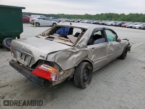 2002 Acura RL z VIN JH4KA96502C009276, wystawiony jako Copart lot #53978405 z przebiegiem 221 090 mil mil oraz Szkoda całkowita • Salvage title. Historia ofert i sprzedaży dostępna na DreamBid. Obrazek 3.