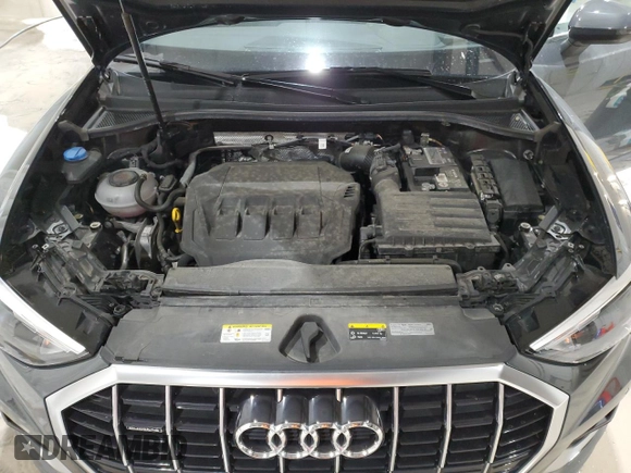 2022 Audi Q3 Premium with VIN WA1AUCF33N1002302, listed as a Copart auction lot 51973985 with 49,886 mi miles and Salvage title. Bid and sale history available at DreamBid. Image 12.
