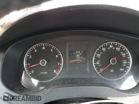 2013 Volkswagen Jetta SE with VIN 3VWDP7AJ7DM355504, listed as a Copart auction lot 54124995 with 79,474 mi miles and Salvage title. Bid and sale history available at DreamBid. Image 9.