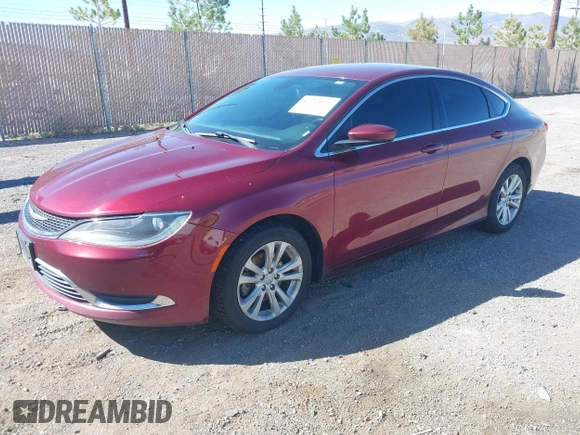 2015 Chrysler 200 Limited z VIN 1C3CCCAB2FN594385, wystawiony jako IAAI lot #42215829 z przebiegiem 141 941 mil mil oraz . Historia ofert i sprzedaży dostępna na DreamBid. Obrazek 2.