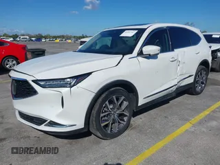 2023 Acura MDX w/Technology Package with VIN 5J8YD9H49PL005534, listed as a IAAI auction lot 41597347 with 14,950 mi miles. Bid and sale history available at carsss.com. Image 2.