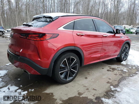 2022 Infiniti QX55 Sensory z VIN 3PCAJ5L36NF100049, wystawiony jako Copart lot #45085895 z przebiegiem 75 947 mil mil oraz Szkoda całkowita • Salvage title. Historia ofert i sprzedaży dostępna na DreamBid. Obrazek 3.
