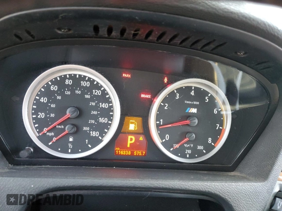 2012 BMW X5 M with VIN 5YMGY0C55CLK27483, listed as a Copart auction lot 85232104 with 116,338 mi miles and Salvage Title. Bid and sale history available at carsss.com. Image 9.