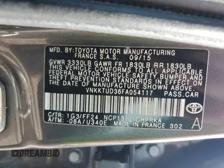 2015 Toyota Yaris L with VIN VNKKTUD36FA054117, listed as a Copart auction lot 65542094 with 66,117 mi miles and Salvage Title. Bid and sale history available at carsss.com. Image 13.