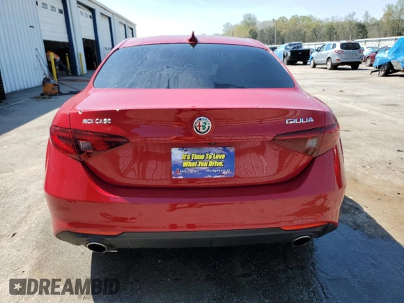 2021 Alfa Romeo Giulia with VIN ZARFAMAN3M7649352, listed as a Copart auction lot 51116125 with 34,093 mi miles and Salvage Title. Bid and sale history available at carsss.com. Image 6.