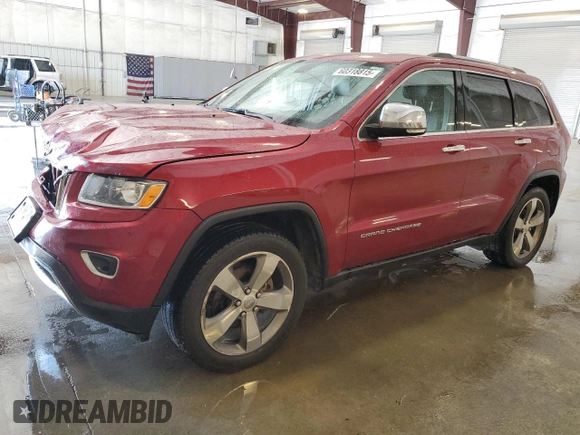 2014 Jeep Grand Cherokee Limited with VIN 1C4RJFBGXEC386224, listed as a Copart auction lot 60318815 with 136,076 mi miles and Salvage title. Bid and sale history available at DreamBid. Image 1.