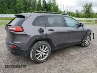 2018 Jeep Cherokee Latitude Tech Connect with VIN 1C4PJMCX8JD588624, listed as a Copart auction lot 59873355 with 108,896 mi miles and Salvage title. Bid and sale history available at DreamBid. Image 3.