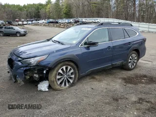 2025 Subaru Outback Limited z VIN 4S4BTANC2S3145708, wystawiony jako Copart lot #53941045 z przebiegiem 6 156 mil mil oraz Szkoda całkowita • Salvage title. Historia ofert i sprzedaży dostępna na DreamBid. Obrazek 1.