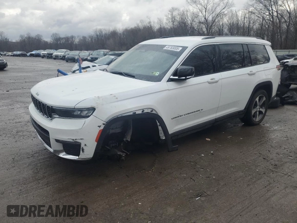 2023 Jeep Grand Cherokee Limited z VIN 1C4RJKBG7P8781671, wystawiony jako Copart lot #49783005 z przebiegiem 24 403 mil mil oraz Szkoda całkowita • Salvage title. Historia ofert i sprzedaży dostępna na DreamBid. Obrazek 1.