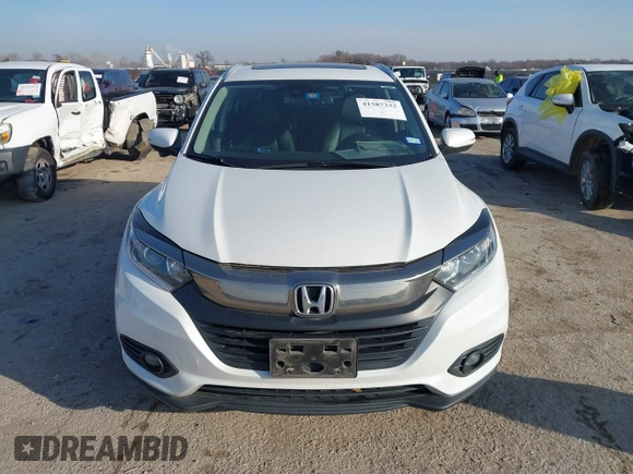 2021 Honda HR-V EX-L with VIN 3CZRU5H76MM727036, listed as a IAAI auction lot 41587332 with 91,506 mi miles. Bid and sale history available at carsss.com. Image 12.