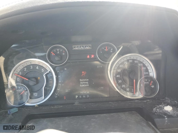 2015 Ram 2500 Laramie with VIN 3C6UR5NL2FG537469, listed as a Copart auction lot 49475205 with 142,745 mi miles and Salvage Title. Bid and sale history available at carsss.com. Image 9.