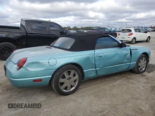 2002 Ford Thunderbird Hardtop Premium with VIN 1FAHP60A72Y121984, listed as a Copart auction lot 41880535 with 97,660 mi miles and Salvage Title. Bid and sale history available at DreamBid. Image 3.