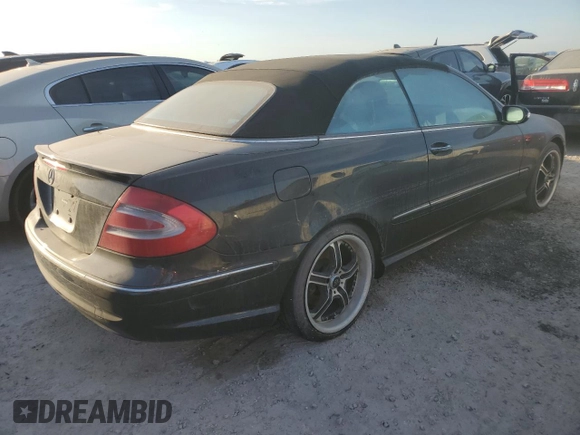 2005 Mercedes-Benz CLK 500 with VIN WDBTK75J65F161649, listed as a Copart auction lot 75284434 with Not Provided miles and Salvage Title. Bid and sale history available at DreamBid. Image 3.