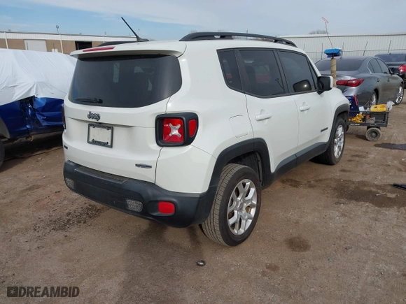 2017 Jeep Renegade Altitude with VIN ZACCJABB7HPE60518, listed as a IAAI auction lot 41787992 with 93,722 mi miles. Bid and sale history available at carsss.com. Image 4.