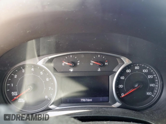 2020 GMC Terrain SLE with VIN 3GKALMEV6LL207236, listed as a Copart auction lot 60045325 with 79,616 mi miles and Salvage title. Bid and sale history available at DreamBid. Image 9.