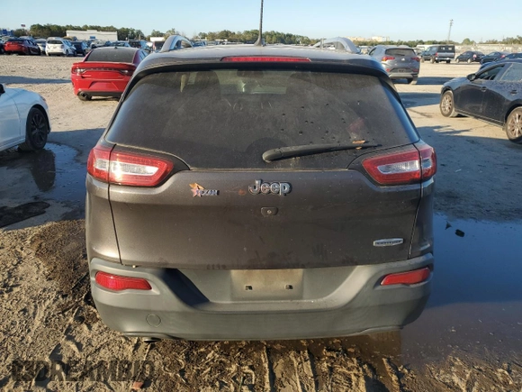 2017 Jeep Cherokee Latitude with VIN 1C4PJLCB8HW660774, listed as a Copart auction lot 41416015 with 112,360 mi miles and Salvage Title. Bid and sale history available at carsss.com. Image 6.