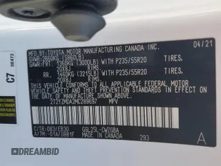 2021 Lexus RX 350 F Sport with VIN 2T2YZMDA2MC289697, listed as a Copart auction lot 47851685 with 80,791 mi miles and Salvage title. Bid and sale history available at DreamBid. Image 15.