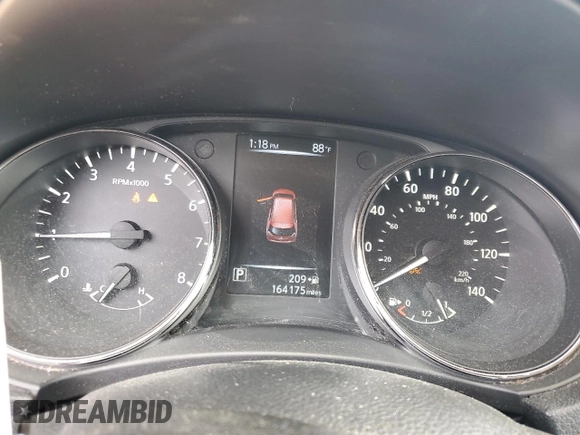 2017 Nissan Rogue SV z VIN 5N1AT2MN0HC834739, wystawiony jako Copart lot #57524185 z przebiegiem 164 175 mil mil oraz Szkoda całkowita • Salvage title. Historia ofert i sprzedaży dostępna na DreamBid. Obrazek 9.