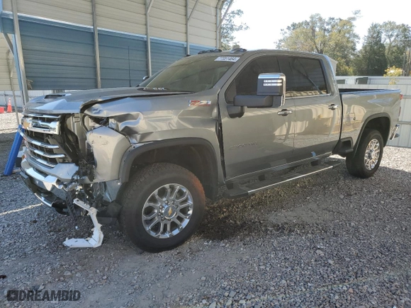 2024 Chevrolet Silverado 2500HD LTZ with VIN 1GC4YPE7XRF307632, listed as a Copart auction lot 77351464 with 5,452 mi miles and Salvage Title. Bid and sale history available at carsss.com. Image 1.