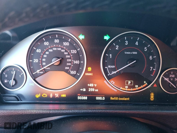 2016 BMW 3 Series 340i xDrive with VIN WBA8B7G56GNT95724, listed as a Copart auction lot 88681335 with 50,388 mi miles and Salvage title. Bid and sale history available at DreamBid. Image 9.
