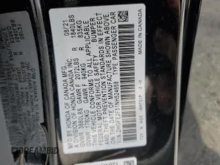 2022 Honda Civic Sport z VIN 2HGFE2F51NH524658, wystawiony jako Copart lot #49883375 z przebiegiem 70 714 mil mil oraz Szkoda całkowita • Salvage title. Historia ofert i sprzedaży dostępna na DreamBid. Obrazek 15.