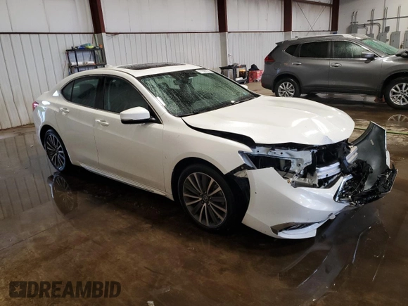 2018 Acura TLX w/Advance Pkg with VIN 19UUB3F73JA002016, listed as a Copart auction lot 71093174 with 52,334 mi miles and Salvage Title. Bid and sale history available at carsss.com. Image 4.
