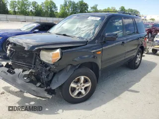 2008 Honda Pilot SE z VIN 5FNYF183X8B006696, wystawiony jako Copart lot #58310955 z przebiegiem Nie podano mil oraz Szkoda całkowita • Salvage title. Historia ofert i sprzedaży dostępna na DreamBid. Obrazek 1.