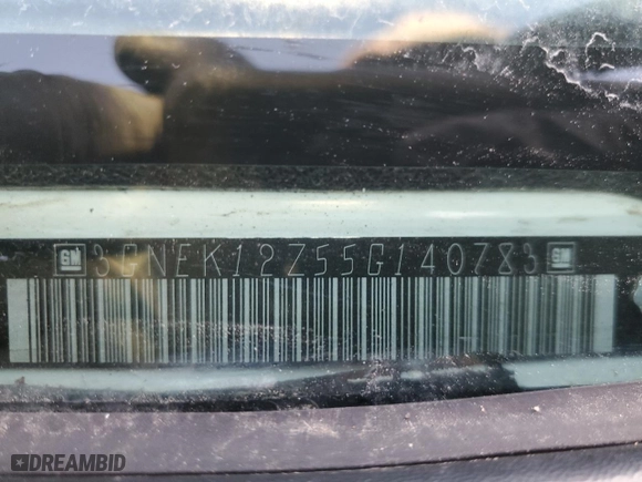 2005 Chevrolet Avalanche Z71 with VIN 3GNEK12Z55G140783, listed as a Copart auction lot 50069335 with 0 mi miles and Salvage Title. Bid and sale history available at carsss.com. Image 12.