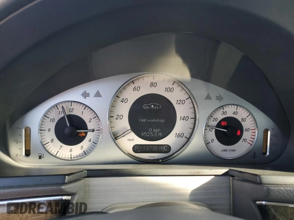 2003 Mercedes-Benz E-Class 3.2L with VIN WDBUF65J73X111272, listed as a Copart auction lot 73171144 with 113,738 mi miles and Salvage Title. Bid and sale history available at carsss.com. Image 9.
