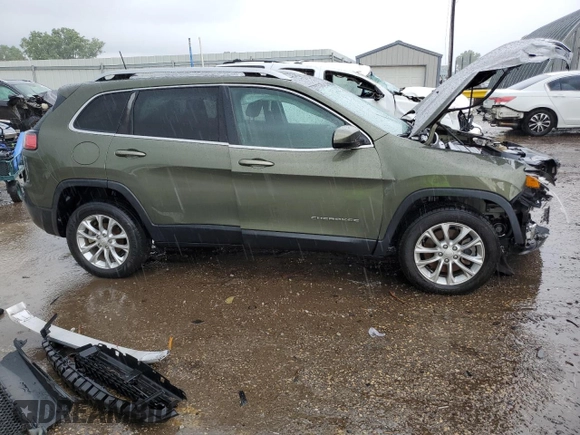 2019 Jeep Cherokee Latitude with VIN 1C4PJLCB9KD145947, listed as a Copart auction lot 59476315 with Not provided miles and Salvage title. Bid and sale history available at DreamBid. Image 4.
