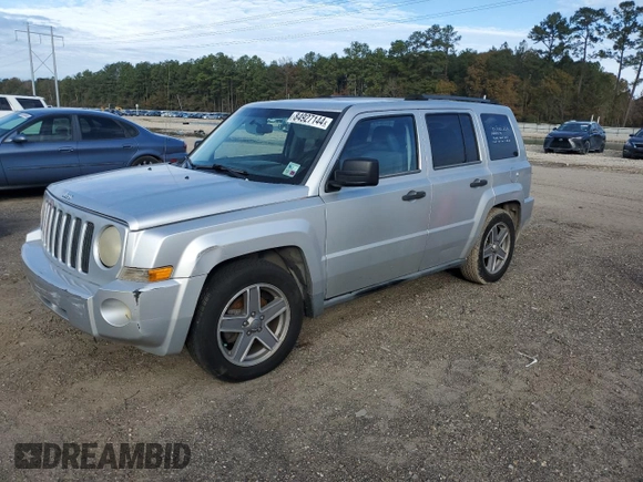 2007 Jeep Patriot Sport with VIN 1J8FT28W57D272626, listed as a Copart auction lot 84927144 with 287,688 mi miles and Salvage Title. Bid and sale history available at DreamBid. Image 1.