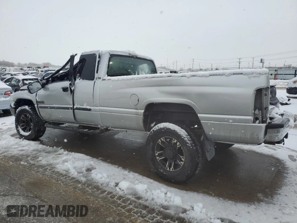 2002 Dodge 2500 with VIN 3B7KF23672M264755, listed as a Copart auction lot 43369595 with Not Provided miles and Salvage Title. Bid and sale history available at carsss.com. Image 2.