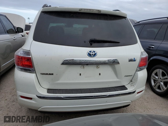 2013 Toyota Highlander Hybrid Limited with VIN JTEDC3EH1D2011958, listed as a Copart auction lot 76441614 with 63,033 mi miles and Salvage Title. Bid and sale history available at carsss.com. Image 6.