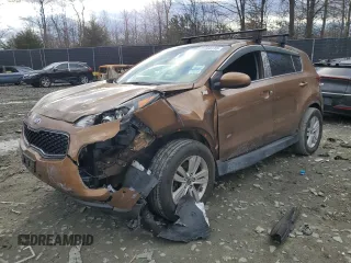 2017 Kia Sportage LX with VIN KNDPMCAC7H7291029, listed as a Copart auction lot 48164115 with 70,199 mi miles and Salvage Title. Bid and sale history available at DreamBid. Image 1.