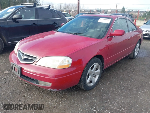 2002 Acura CL Type S with VIN 19UYA426X2A003995, listed as a IAAI auction lot 41794350 with 153,955 mi miles. Bid and sale history available at carsss.com. Image 2.
