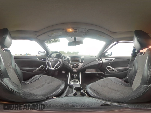 2012 Hyundai Veloster w/Black Int with VIN KMHTC6AD6CU054131, listed as a Copart auction lot 59344465 with 82,391 mi miles and Salvage title. Bid and sale history available at DreamBid. Image 14.