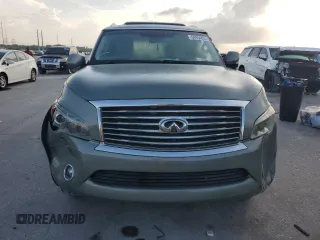 2012 Infiniti QX56 7-passenger with VIN JN8AZ2NF7C9515536, listed as a Copart auction lot 54954855 with Not Provided miles and Salvage Title. Bid and sale history available at carsss.com. Image 5.