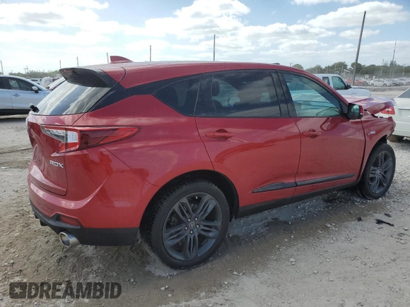 2022 Acura RDX w/A-Spec Package with VIN 5J8TC1H62NL002679, listed as a Copart auction lot 54648315 with 32,439 mi miles and Non repairable. Bid and sale history available at DreamBid. Image 3.