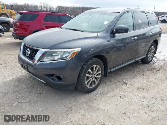 2014 Nissan Pathfinder S z VIN 5N1AR2MM0EC697321, wystawiony jako IAAI lot #41753392 z przebiegiem 170 118 mil mil oraz . Historia ofert i sprzedaży dostępna na DreamBid. Obrazek 2.