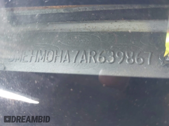 2010 Mercury Milan with VIN 3MEHM0HA7AR639867, listed as a IAAI auction lot 42101675 with 202,118 mi miles and . Bid and sale history available at DreamBid. Image 9.