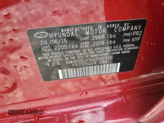2016 Hyundai Elantra GT with VIN KMHD35LH3GU292166, listed as a Copart auction lot 65411194 with 60,226 mi miles and Salvage Title. Bid and sale history available at carsss.com. Image 12.