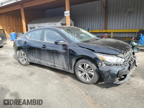 2022 Nissan Sentra SV with VIN 3N1AB8CV8NY222516, listed as a Copart auction lot 49930015 with 72,811 mi miles and Salvage Title. Bid and sale history available at carsss.com. Image 4.
