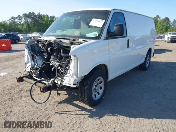 2014 Chevrolet Express Cargo Van with VIN 1GCSGAFX2E1151373, listed as a IAAI auction lot 42045528 with 123,718 mi miles. Bid and sale history available at carsss.com. Image 17.