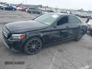 2020 Mercedes-Benz C 300 with VIN W1KWF8DB4LR594133, listed as a IAAI auction lot 42180805 with 43,437 mi miles and . Bid and sale history available at carsss.com. Image 2.