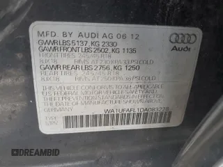 2013 Audi allroad Premium Plus with VIN WA1UFAFL1DA083228, listed as a Copart auction lot 87479234 with 115,062 mi miles and Salvage Title. Bid and sale history available at carsss.com. Image 13.